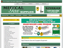 Tablet Screenshot of medgassupplies.com